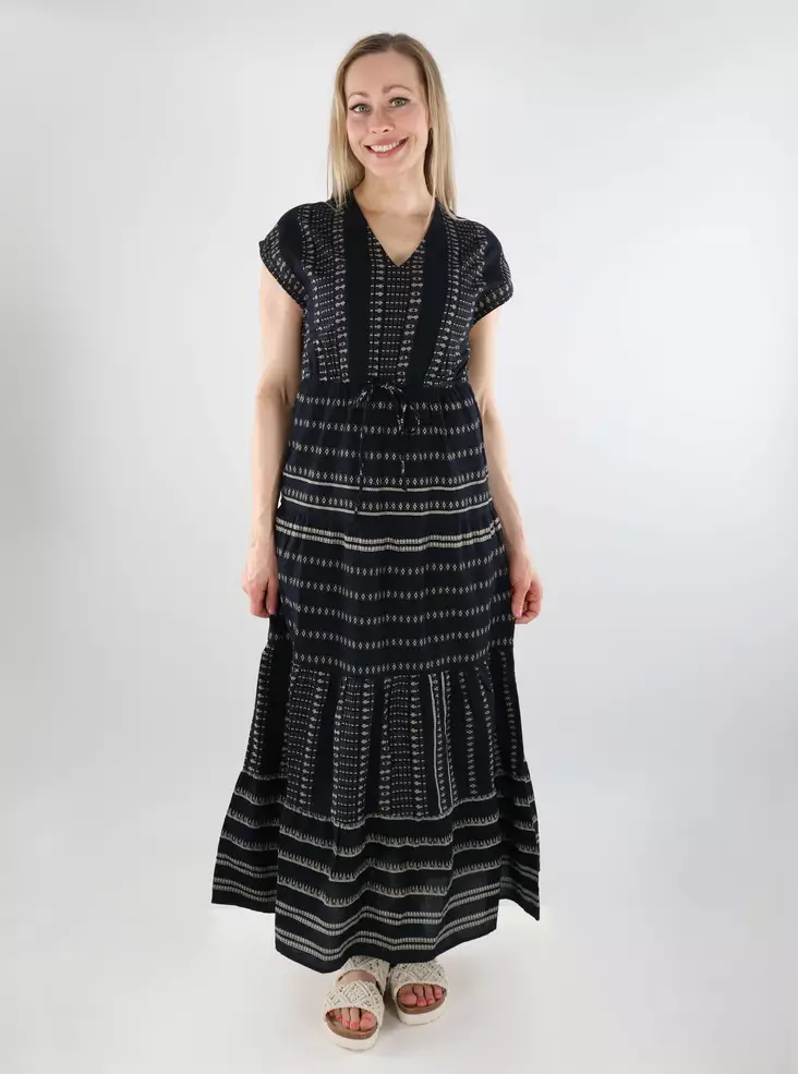 Vila organic cotton maxi dress black beauty/birch - Dresses and tunics - 138157 - 1