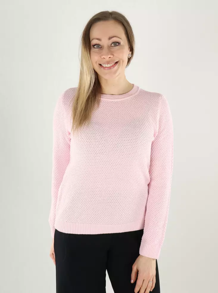 Vila women's cotton sweater O-Neck cherry blossom - Women's knitwear - 140167 - 1