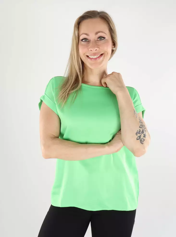 Vila women's t-shirt Satin summer green - Women's T-shirts - 138477 - 1