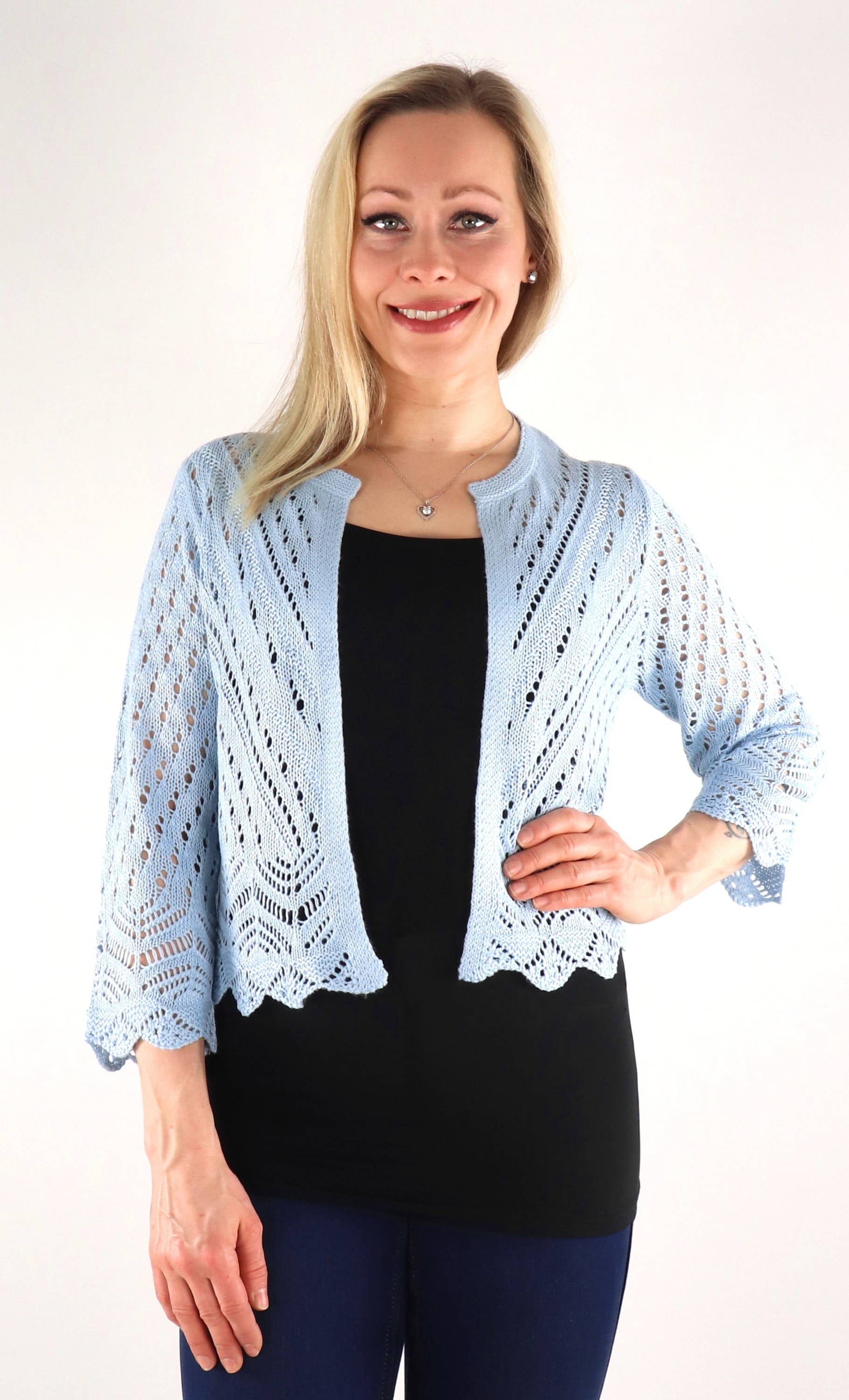 Drea L S Short Cardigan Mermaid