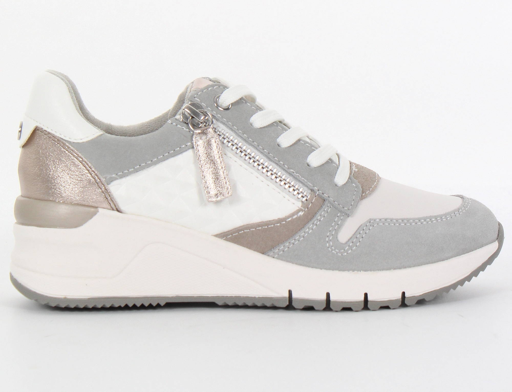 kunstmest BES Kiezelsteen Tamaris Sneakers 23702-24, White/multi - Stilettoshop.eu webstore