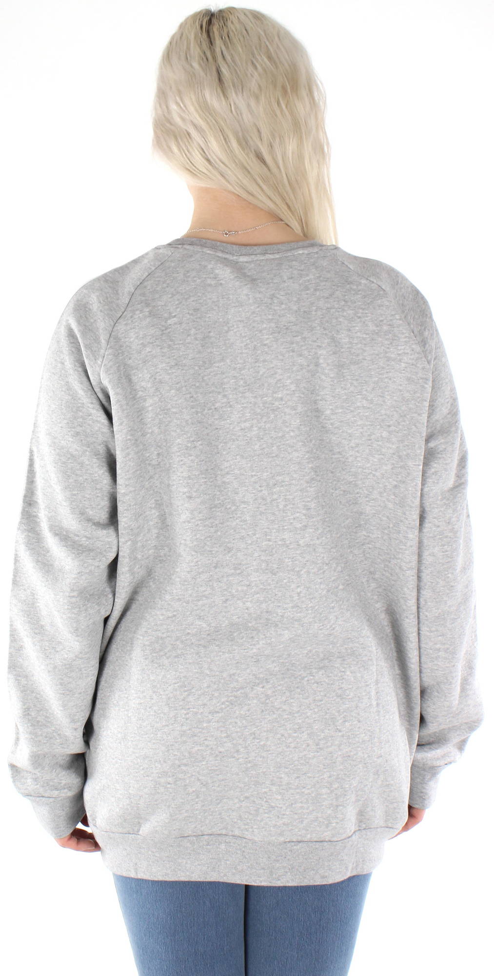 Adidas felpa essential boyfriend crew fn5785 grigio regular fit modivo.it  grigio - Stileo.it