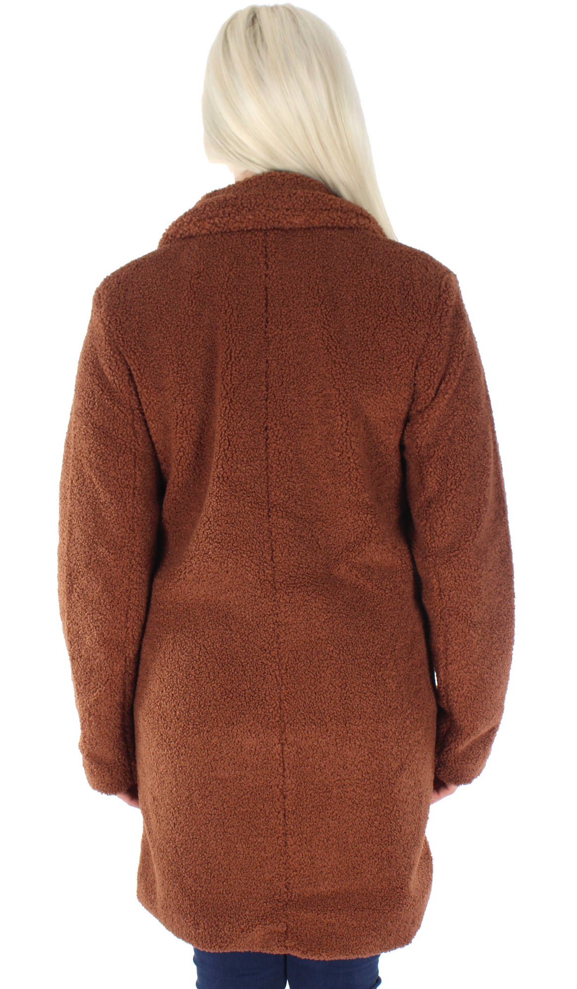 Vila Coat Liosi teddy, Brown 