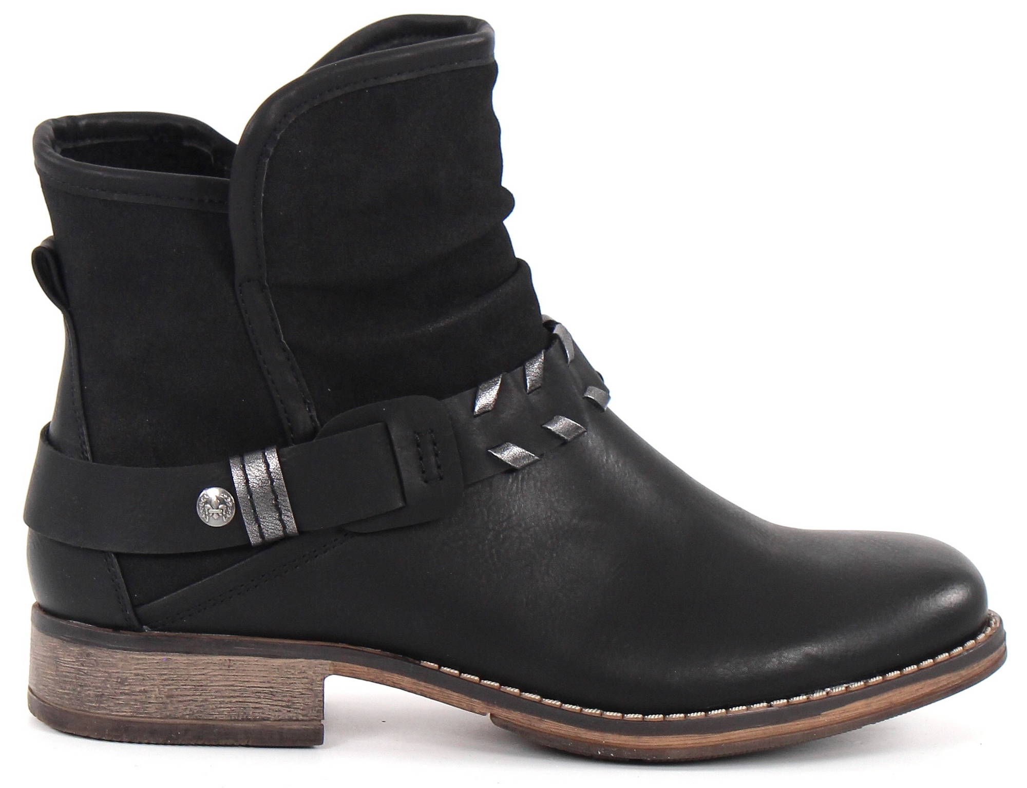 rieker leather ankle boots