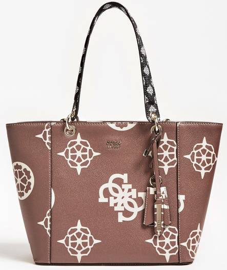 Guess Bag Kamryn tote taupe multi Stilettoshop.eu webstore