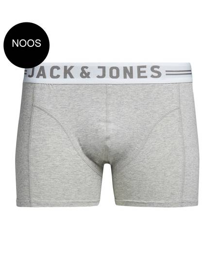 Jack & Jones Boxers Sense, black, white, gray - Men's boxers and socks - 115868 - 1