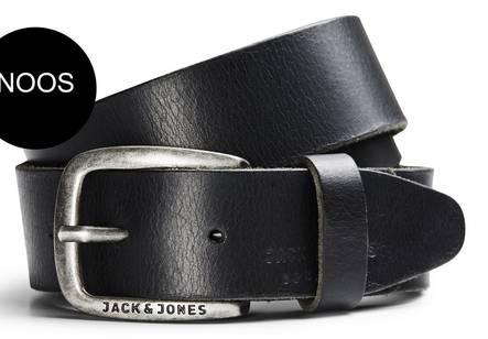 Jack & Jones Men's Belt leather Paul, Black - Men's belts - 116858 - 2