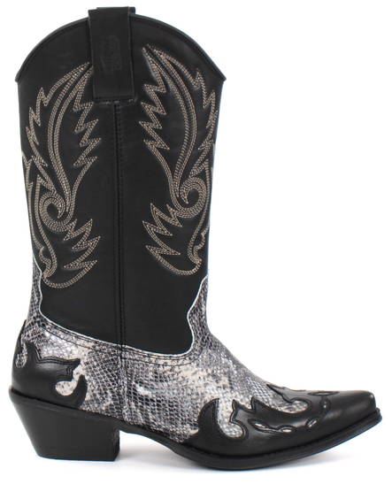 Johnny Bulls Boots 9634 Black Snake Stilettoshop.eu webstore