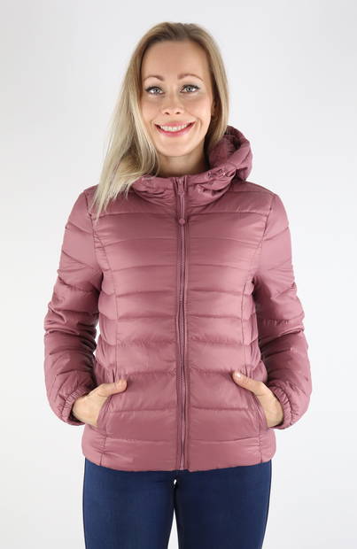 Only Lightweight Quilted Jacket Tahoe rose brown - Women's light winter jackets - 131848 - 1