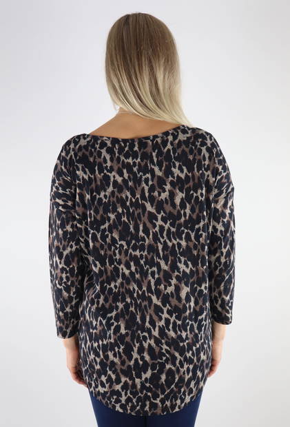 Only Sweater Elcos 4/5 taupe gray/anita leo - Women's knitwear - 131598 - 2