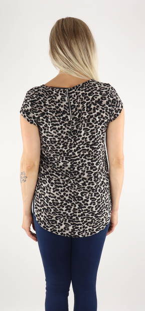 Only T-Shirt pumice stone/leo - Women's T-shirts - 131498 - 2