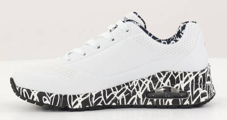 Skechers Sneakers 155506/WBK UNO LOVING LOVE, white - Skechers women`s sneakers - 132718 - 2