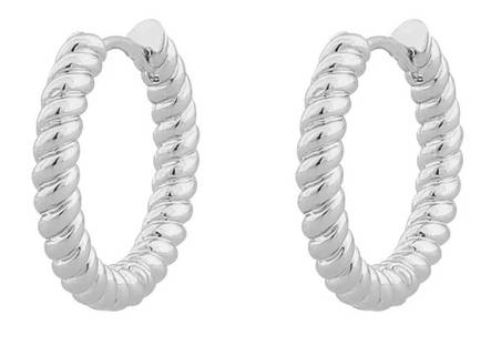 Snö of Sweden Earrings Deia Twist ring plain s - Earrings - 133808 - 1