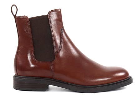 Vagabond Leather Ankle Boots Amina cognac - Women's ankle boots - 129778 - 1