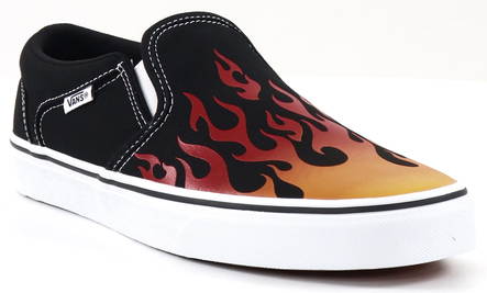 Vans Sneakers Asher flame black white Stilettoshop.eu webstore