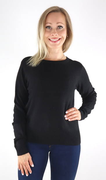 Vero Moda Sweater Plaza, black - Women's knitwear - 131538 - 1