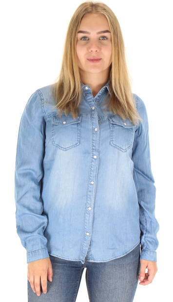 Vila Denim Shirt medium, Blue/Clean - Women's shirts and blouses - 121038 - 1