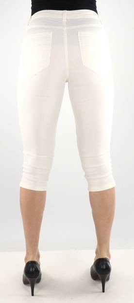 Vila elastic Capris Jeggy ana new cloud dancer - Women's shorts and capris - 133638 - 2