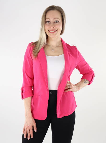 Vero Moda women's blazer Loose 3/4 raspberry - Women's jackets and blazers - 135818 - 1