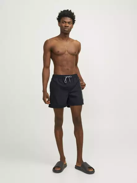 Jack&Jones men's swimming shorts Fiji Double Logo black - Men's shorts and capri - 136418 - 1