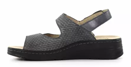 Hickersberger women's sandals with herbal sole 2544 9111 anthrazit - Women's work shoes - 136468 - 2