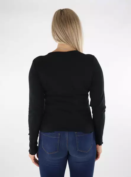 Only Shirt black - Women's long sleeved shirts - 136648 - 2