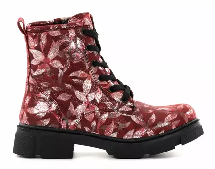 Migant women's floral ankle boots A920-290 red flower - Women's ankle boots - 136978 - 1