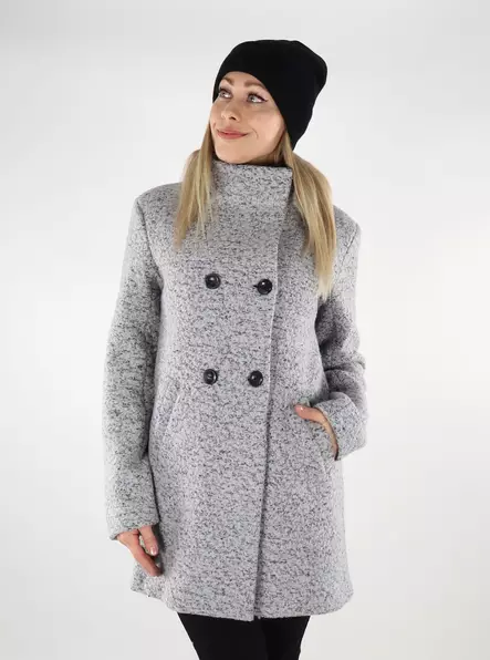 Only women's Wool Coat grey - Women's wool coats - 137258 - 1