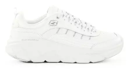 Skechers women's sneakers 150106/WSL D'LUX WALKER 2.0 - GOLDEN STEP white/silver - Skechers women`s sneakers - 137398 - 1