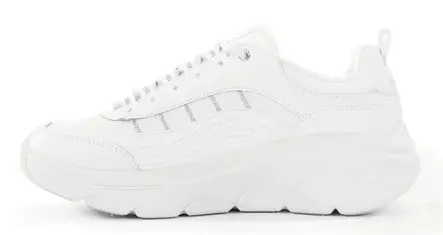 Skechers women's sneakers 150106/WSL D'LUX WALKER 2.0 - GOLDEN STEP white/silver - Skechers women`s sneakers - 137398 - 2