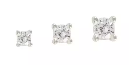 Snö of Sweden Earrings Siri mini silver/clear - Earrings - 138648 - 1