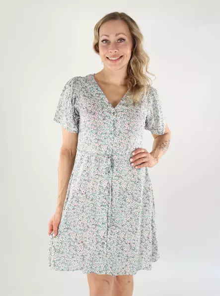 Only A-line dress gray mist/flower - Dresses and tunics - 138788 - 1