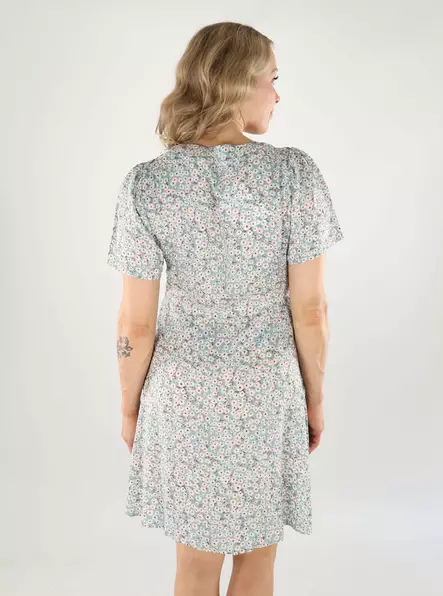 Only A-line dress gray mist/flower - Dresses and tunics - 138788 - 2