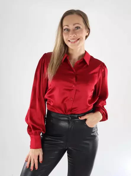 Vila women's dress shirt jester red - Women's shirts and blouses - 139208 - 1