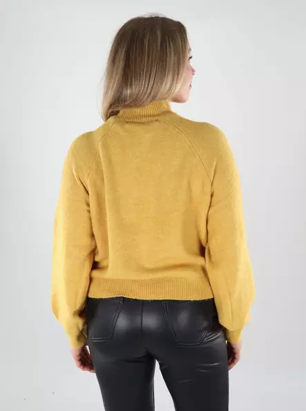 Vero Moda women's VMLEAF Pullover golden spice - Women's knitwear - 139318 - 2