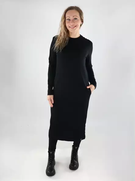 North Outdoor midi dress in black - Women's knitwear - 139478 - 1