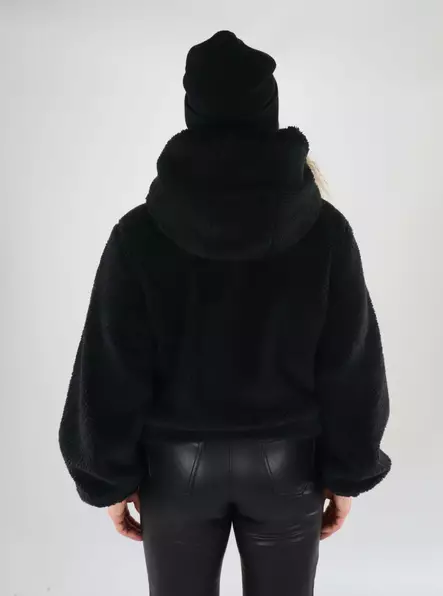 JDY women's jacket Teddy black - Women's light jackets - 139558 - 2
