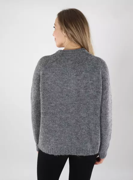 Only women's cardigan ONLSHINE Pocket medium grey - Women's knitwear - 139888 - 2