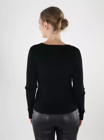 JDY women's cardigan Button black/silver - Women's knitwear - 140118 - 2