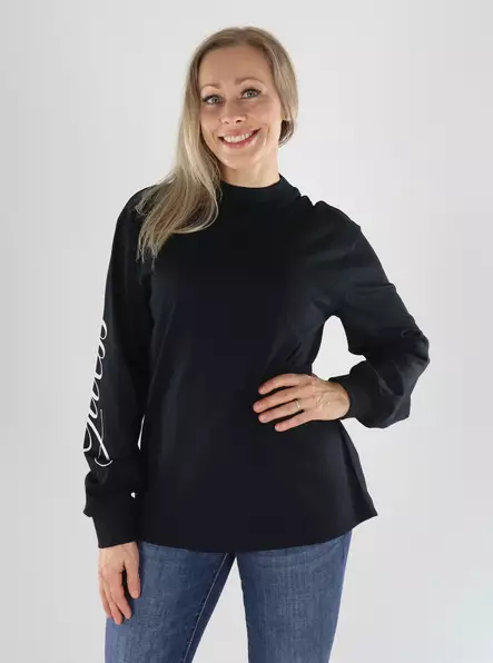 Guess Shirt V6YI22K4658 JBLK black - Women's long sleeved shirts - 141498 - 1
