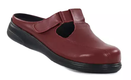 Ilves women's wide last leather mules 5007/A red - Women's mules - 140298 - 2