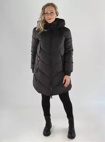 JDY Winter Jacket JDYSKYLAR LIFE HOOD JACKET chocolate torte - Women's winter jackets - 141698 - 1