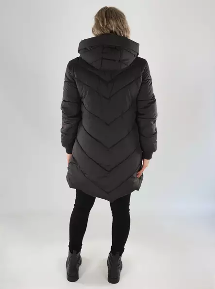 JDY Winter Jacket JDYSKYLAR LIFE HOOD JACKET chocolate torte - Women's winter jackets - 141698 - 2