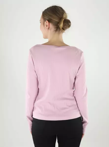 JDY women's shirt Boatneck fragrant lilac - Women's long sleeved shirts - 140098 - 2