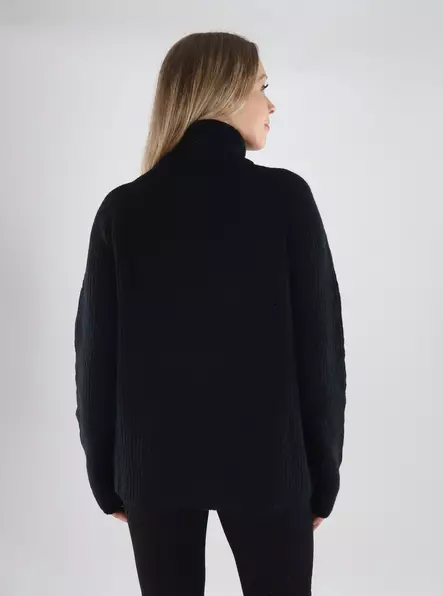 Northoutdoor women's merino wool sweater Magnolia charcoal - Women's knitwear - 139728 - 2