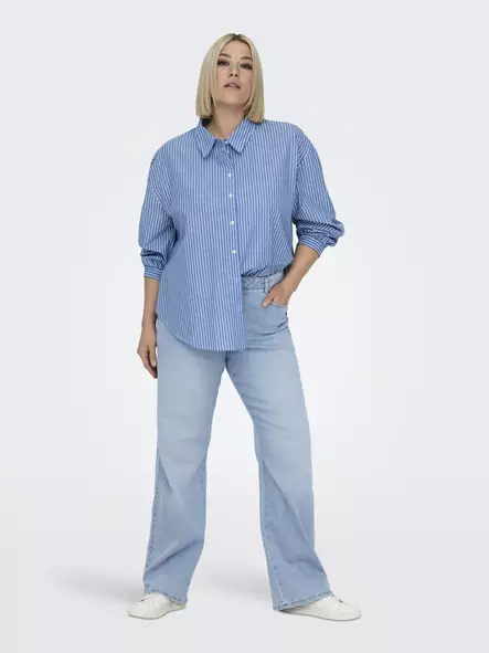 Only Carmakoma women's plus size jeans Snow HW Wide light blue - Women's jeans - 137778 - 2