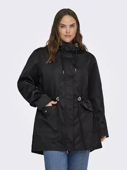 Only Carmakoma women's plus size coat Parka black - Women's light jackets - 140198 - 1