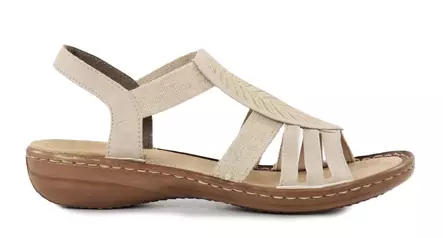 Rieker women's sandals 608C0-62 beige - Rieker women`s sandals - 138188 - 1