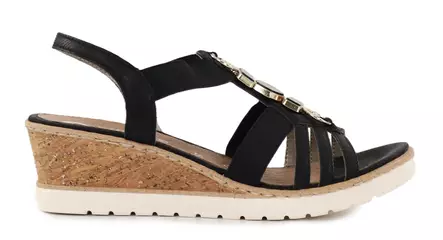 Rieker Remonte women's sandals R6264-00 black - Rieker women`s sandals - 138168 - 1