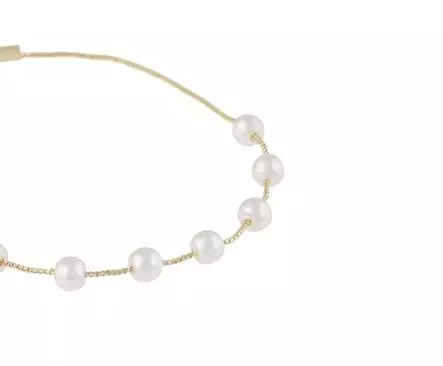 Snö of Sweden Bracelet Karan gold/white - Bracelets - 141138 - 2